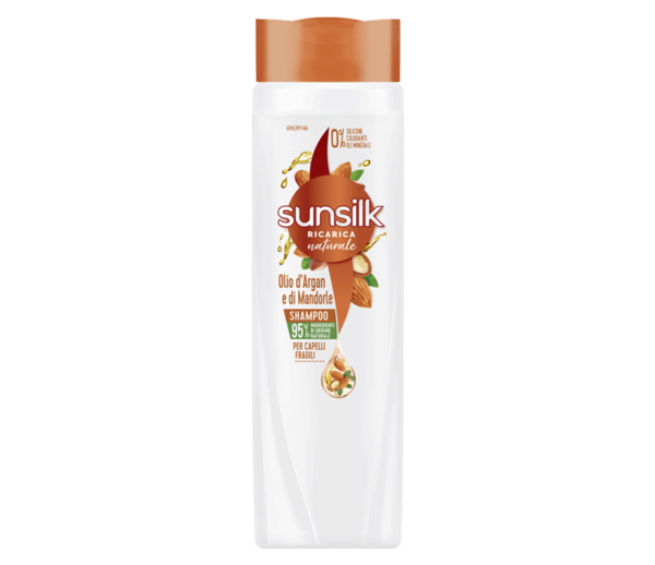 SUNSILK SHAMPOO 250ML OLIO D'ARGAN E DI MANDORLE